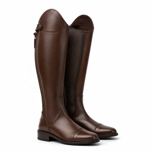 Bottes d'équitation personnalisées en cuir PU, à fermeture éclair, antidérapantes, de luxe, pour le sport et les activités de plein air, couleur unie, pleine longueur - Product Image 6