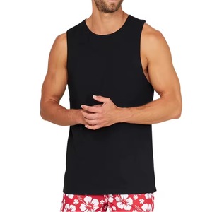 Camisetas sin mangas casuales de punto transpirable hechas en Pakistán para hombre, de alta calidad, con impresión personalizada, 100% algodón, para gimnasio. - Product Image 2