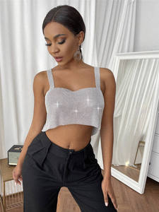 Shiny Metallic Liquid Turtleneck Crop <b>Top</b> Vest Sleeveless Wet Look Tank <b>Tops</b> Party Clubwear party wear dress in low affordable - Product Image 5