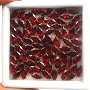 Natural Mozambique <b>Garnet</b> Marquise Cut Faceted Loose Gemstone Red <b>Garnet</b> Stone For Jewelry Making Wholesale Price Bulk 3.5mm 7mm - Product Image 4