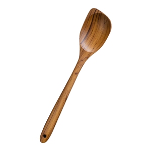 Ensemble de couverts en bois naturel écologiques de haute qualité, cuillère et fourchette en bois à long manche fabriquées à la main pour restaurant et cuisine - Product Image 3