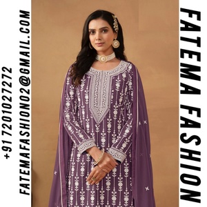 Nous lançons notre catalogue le plus préféré Robes longues cousues pour adultes Salwar Suits Anarkali Gowns Séquence dessinée à la main - Product Image 2