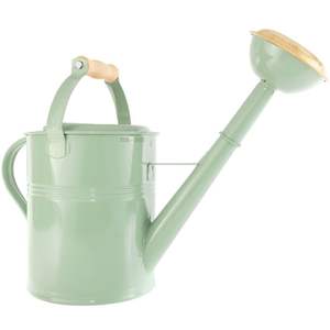 Regadera de metal galvanizado para riego de jardín, maceta duradera para el cuidado de plantas al aire libre con pico largo y mango cómodo - Product Image 2