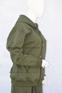Olive <b>Green</b> Sports Tracksuit <b>Set</b> Mens Women Zip Hoodie Joggers Acid Wash Plaid Training <b>Gym</b> Activewear Custom Logo Heavy GSM - Product Image 3