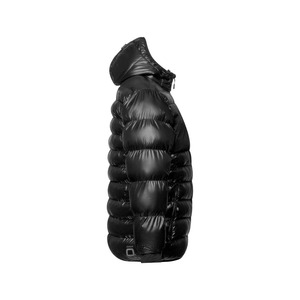 OEM Wholesale Men's <b>Hooded</b> Puffer Jacket Black Down Filled Windproof Casual Winter <b>Coat</b> <b>with</b> Zipper Closure Regular Fit - Product Image 6