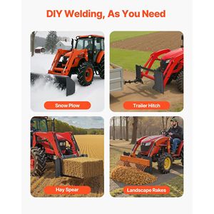 Piastra di Montaggio Universale per Skid Steer da 1/2 Pollice, Attacco Rapido Resistente con Design a Bullone Facilmente Tagliabile, Capacità 6000 libbre - Product Image 6