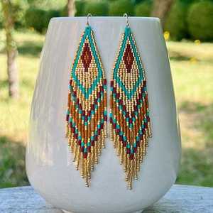 2024 Top Trending Handmade Resin Embroidery Earrings for Women Girls Classic Look with Pearl Diamond Stone <b>Direct</b> From India - Product Image 1