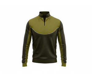 OEM Sports Quarter Zip <b>Pullover</b> – Custom Gym Wear <b>Jacket</b> for <b>Men</b> Women Youth Sportswear Quick Dry Team <b>Pullover</b> - Product Image 4