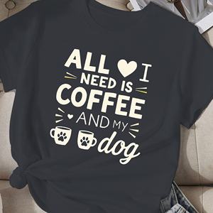 เสื้อยืดผู้หญิงลาย Coffee Dog - Product Image 2