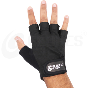 Non <b>Slip</b> Padded Palm Protection Breathable Lightweight <b>Half</b> Finger Unisex Gym Gloves Adjustable Wrist Strap Mesh Back Comfort - Product Image 6