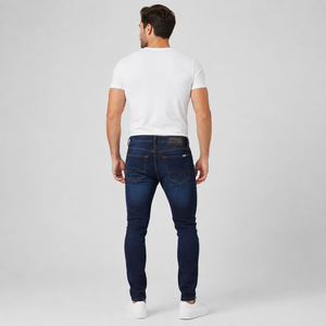 Men's Regular Fit for Wash Straight Leg Denim Jeans Mid Waist Cotton Formal Summer Wear Breathable Front Wholesale Rate <b>Cheap</b> - Product Image 2