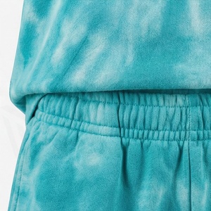 Women's <b>Tie</b> <b>Dye</b> 2 Piece Shorts <b>Set</b> Short Sleeve Crew Neck Loose Fit Cotton Casual Spring Summer Outfit Above Knee Length - Product Image 5