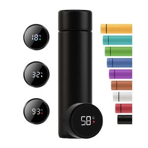 Meilleures ventes - Thermos à vide LED 500 ml avec affichage de la température, en acier inoxydable, bouteille d'eau intelligente - Product Image 3