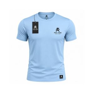 Camiseta de punto personalizada con logo bordado y estampado, de manga corta, para hombre, de alta calidad, 100% algodón. - Product Image 1