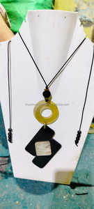 KISWAH CRAFT superventas 2024 collar de estilo étnico embalaje personalizado colgante clásico de cuerno de búfalo Natural - Product Image 6