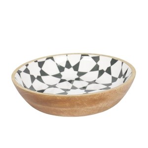 Bol de service en bois émaillé au design unique, bol à salade en bois émaillé, bol en bois de manguier, bol en bois d'acacia à prix d'usine très bas - Product Image 1