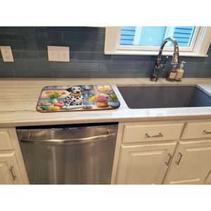 Tappetino Assorbente per Asciugatura Piatti a Tema Dalmata, Decorazione Pasquale per Cucina, Ideale per Proprietari di Animali Domestici - Product Image 3