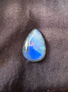 Affection Gems Natural Labradorite Square Cabochon Blue Iridescent Polished Gemstone 33X26X6 51Carat Color Change Jewelry Making - Product Image 1