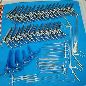 ชุดเครื่องมือแพทย์สำหรับนรีเวชวิทยา ยี่ห้อ Jamso Industries รุ่น JI-4546 ได้รับการรับรองมาตรฐาน CE จำนวน 57 ชิ้น ประกอบด้วยเครื่องมือผ่าตัด คีม และเครื่องมือตรวจภายใน - Product Image 1