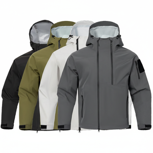 Vestes imperméables unisexes à capuche pour l'automne, col montant, simple couche, coupe-vent, respirantes, pour la randonnée en montagne, service OEM - Product Image 1