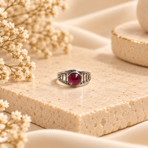 New Fashion S925 Sterling Silver Stone <b>Rings</b> for Women Pure <b>Garnet</b> <b>Ring</b> 925 Silver <b>Rings</b> Superior Quality Jewelry - Product Image 4