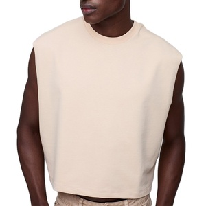 Wholesale Sleeveless <b>Tank</b> <b>Top</b> <b>Men</b> Street Style Oversized Boxy T Shirt Custom <b>Men</b> <b>Tank</b> <b>Top</b> <b>for</b> <b>Men</b> GYM Wear With New Designs - Product Image 3