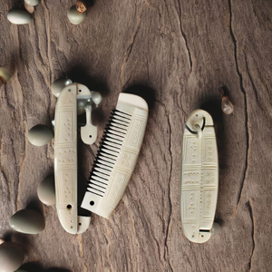 Peigne à cheveux artisanal en os de buffle de qualité supérieure, peigne à barbe naturel en os pour usage en salon, poli à la main, en vente - Product Image 2