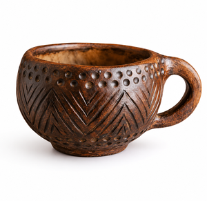 Taza de madera natural hecha a mano, taza tradicional vintage de madera, taza vikinga de madera natural, decoración de mesa. - Product Image 2