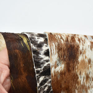 Material de Cuero de Crin de Caballo 25 SF al por Mayor, Cuero Genuino con Estampado Animal, Tela de Cuero Vacuno para Zapatos y Bolsos - Product Image 3