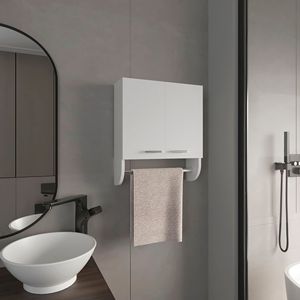 Armoire à pharmacie murale avec 2 étagères et 2 portes Huslia - Product Image 1