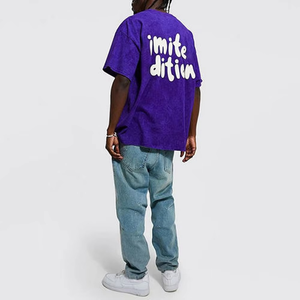 Camiseta Oversize para Hombre de Secado Rápido, Estilo Urbano, con Logotipo Personalizado en Relieve y Acabado Stonewashed, Superventas - Product Image 4