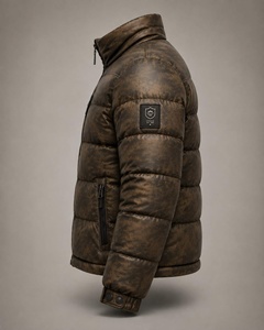 OEM Custom Design Winter Stand Collar Men Lightweight <b>Duck</b> <b>Down</b> <b>Jacket</b> Puffer <b>Jacket</b> MenHigh Quality Zipper up Custom Brand - Product Image 3