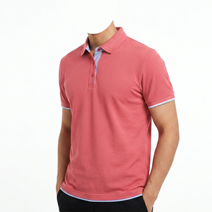 Camisa de Manga Corta para Hombre 2026, Algodón Piqué, Transpirable, Corte Casual, Largo Regular, Diseño con Botones, Logotipo Tejido en la Parte Delantera - Product Image 6