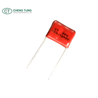 Condensateur à film polypropylène (PPS) haute tension CT 0,001uF ~ 0,1uF 1000/1250/1600/2000V CC, série construction à trous -40~+105