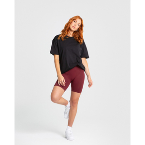 New Design Women <b>Black</b> O-Neck Short Sleeve Loose Women <b>Summer</b> Wear Fit Cotton Solid Color Casual Daily Wear <b>Top</b> Women <b>Summer</b> - Product Image 3