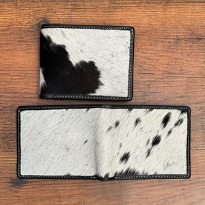 Portefeuilles en cuir de vachette véritable vintage pour hommes Organisateur Porte-cartes Style décontracté tendance Portefeuille court en cuir de vachette Pochette - Product Image 4