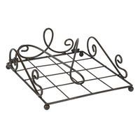 Nouveauté : Porte-serviettes en fer au design minimaliste, finition noire mate, idéal pour les repas en plein air et la vaisselle de restaurant