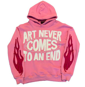 Sudadera con Capucha Unisex Oversize de Lana Ecológica Impermeable 360g de Corte Regular para Invierno - El Arte Nunca Acaba - Product Image 3