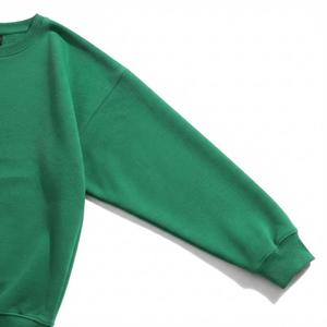 Sudadera Oversize de Cuello Redondo para Hombre con Estampado de Letras en Relieve y Logotipo Trasero, Manga Regular, Tejido de Algodón, Estilo Casual, para Otoño - Product Image 5