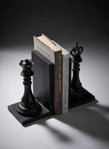 Sujetalibros Decorativos Modernos de Metal Negro con Textura Fundida para Librería, Oficina, Escritorio, Artículo Decorativo al por Mayor - Product Image 4