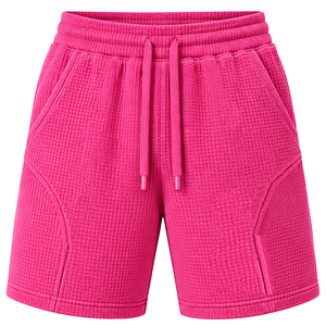 <b>Mens</b> Waffle Knit <b>Shorts</b> Custom Design Summer Casual <b>Shorts</b> Elastic Waist Drawstring Lightweight Gym Fitness Training <b>Lounge</b> Wear - Product Image 4