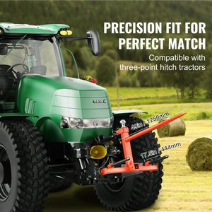 Aste per balle di fieno da 49 pollici, capacità di carico 1600 libbre, attacco a tre punti per trattore, 2 aste stabilizzatrici da 17,5 pollici - Product Image 4