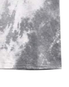 Camiseta Tie Dye Blanca y Gris para Hombre, Cuello Redondo, Manga Corta, Algodón, Estilo Vintage, Ropa Urbana Informal de Verano, OEM, Venta al Por Mayor, Exportación Profesional - Product Image 5