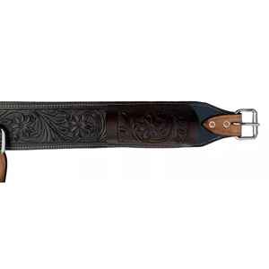 Logo personnalisé le plus vendu conception de panier usiné à la main selle occidentale circonférence de cheval Cinch produits en cuir durables pour chevaux - Product Image 6