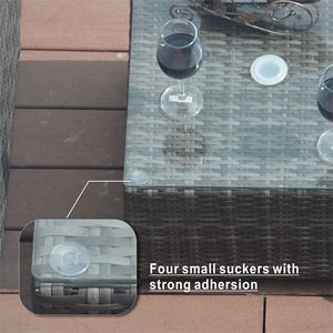 Set di Lettini Prendisole in Rattan da Esterno con Cuscini e Tavolino, Comodo Set Chaise Longue - Product Image 5