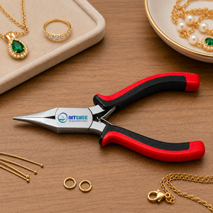 Alicates Profesionales de Punta Redonda para Joyería, Acero Inoxidable, Herramienta Ergonómica para Abrochar Alambres y Abalorios con Agarre Suave - Product Image 2