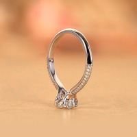 Bague de luxe en or massif 14K, certifiée IGI, sans conflit, avec 49 diamants de laboratoire taille East West Green Band Floating Edge, pour un look imbriqué