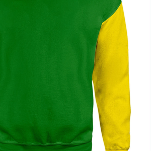 Sudaderas con Cuello Redondo en Verde y Amarillo con Logotipos Personalizados, Corte Regular, Manga Larga, Estilo Otoñal - Product Image 4