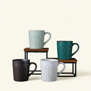 CRAFTS HUB Tasse en céramique personnalisable écologique de 200-400 ml avec un design classique à motif marbré, compatible lave-vaisselle et micro-ondes, boîte cadeau - Product Image 5