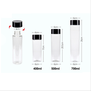 Unalilia Brand PP 400ml 14oz Food Grade <b>Plastic</b> PET Water Bottle Lid Custom Colors Silk Screen Printing for Outdoor Travel - Product Image 4